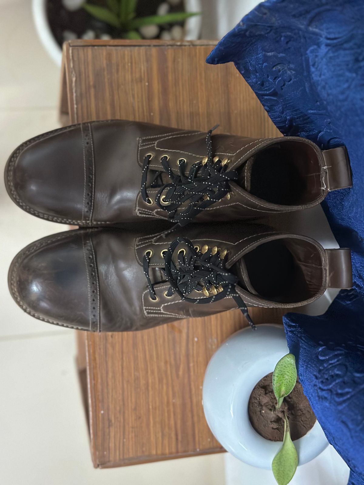 Photo by abhshkap on October 5, 2025 of the Blkbrd Shoemaker Luchador Z Service Boot in Thick Coffee.