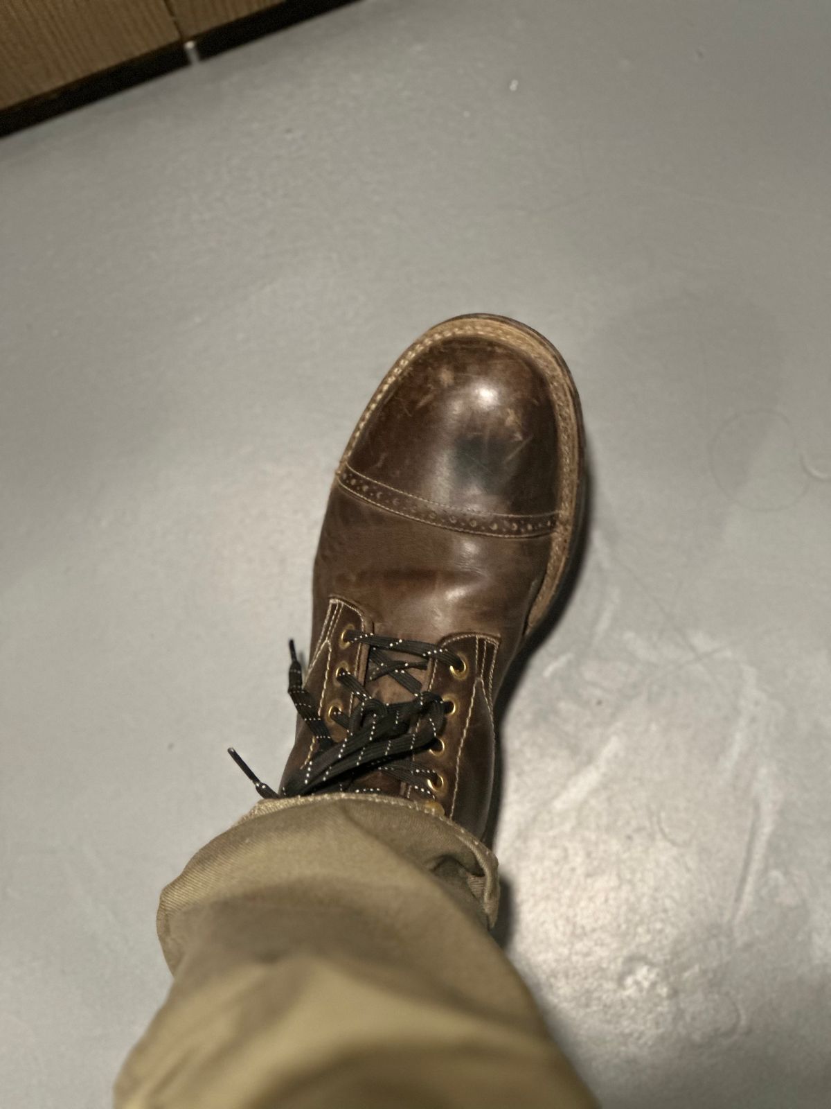 Photo by abhshkap on October 10, 2025 of the Blkbrd Shoemaker Luchador Z Service Boot in Thick Coffee.
