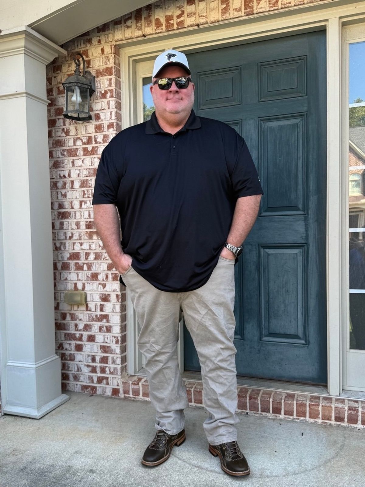 Photo by BigDawg308 on September 15, 2025 of the White's x Division Road LTT Lineman 350 in Horween Olive Waxed Flesh.