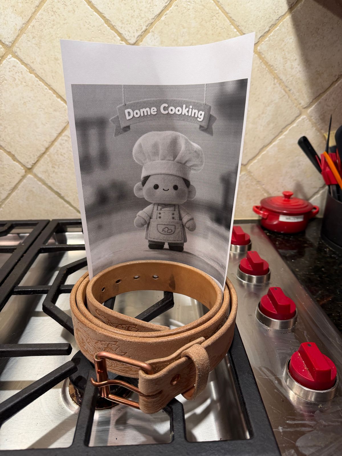 Photo by BigDawg308 on November 4, 2025 of the Harker Leatherworks Kraken Custom MTO in J&FJ Baker Natural Oak Bark Bridle Roughout.