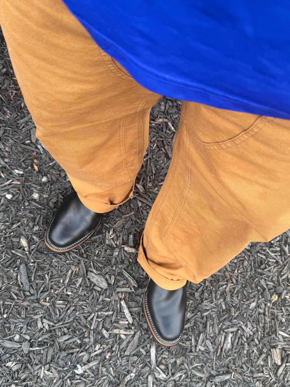 Photo by BigDawg308 on July 19, 2025 of the Wesco Mister Lou in Horween Black Chromexcel Horsehide.
