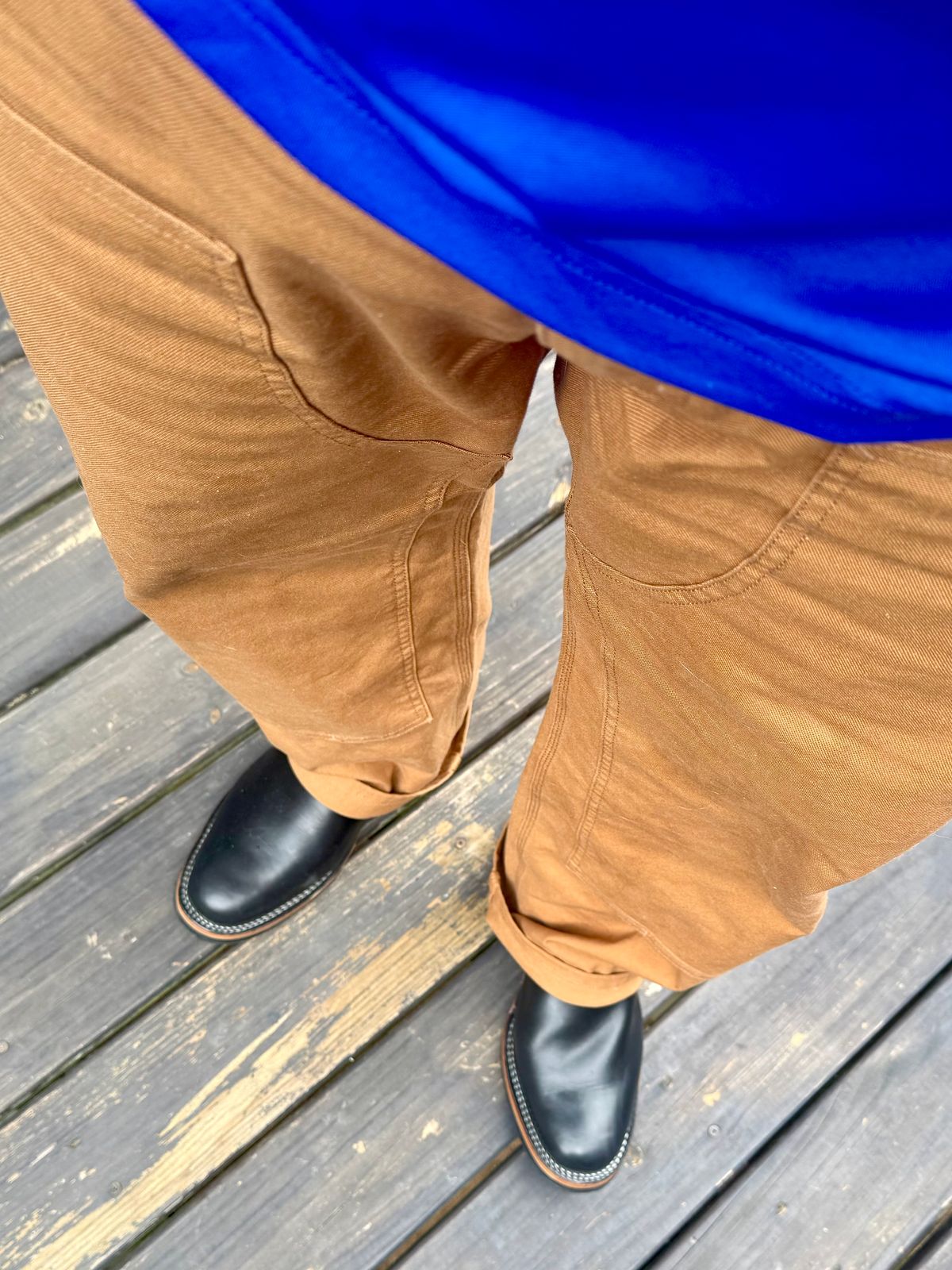 Photo by BigDawg308 on July 19, 2025 of the Wesco Mister Lou in Horween Black Chromexcel Horsehide.
