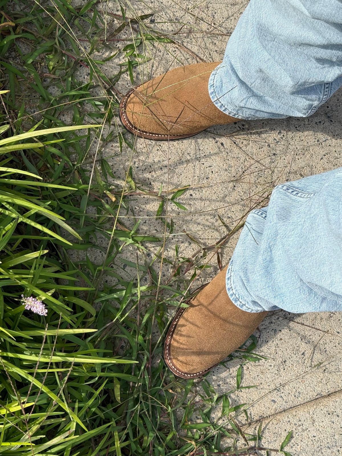 Photo by BigDawg308 on August 11, 2025 of the John Lofgren Duke Roper Boots in Horween Natural Chromexcel.