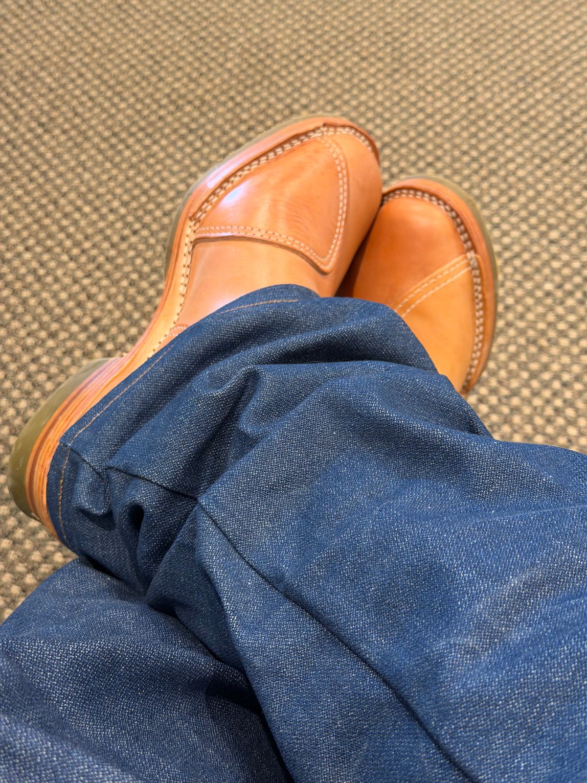Photo by BigDawg308 on October 7, 2025 of the Wesco Morrison in Maryam Natural Horsebutt & Seidel Burlap.