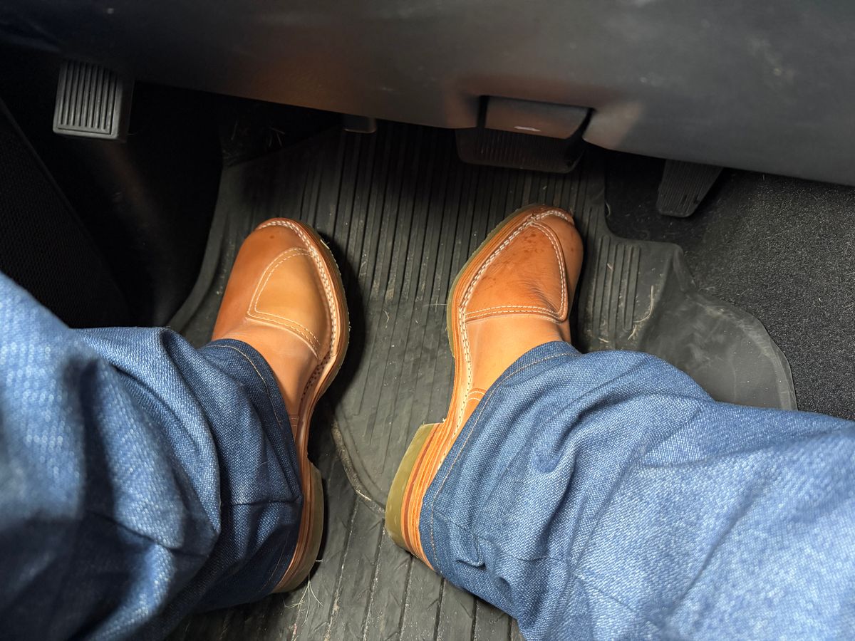 Photo by BigDawg308 on October 7, 2025 of the Wesco Morrison in Maryam Natural Horsebutt & Seidel Burlap.