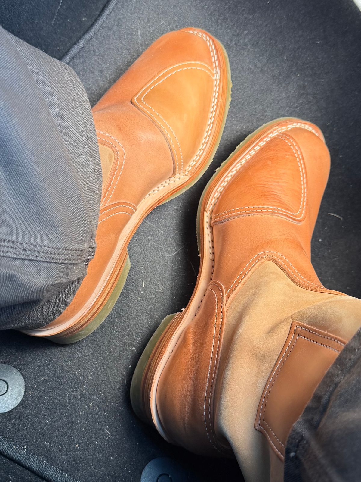 Photo by BigDawg308 on October 24, 2025 of the Wesco Morrison in Maryam Natural Horsebutt & Seidel Burlap.