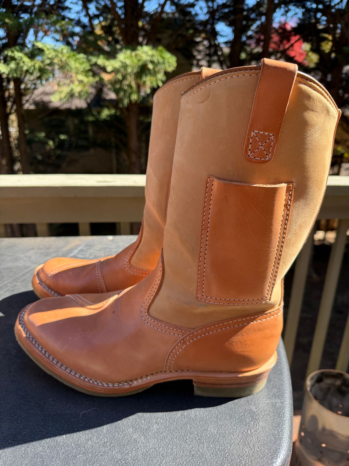 Photo by BigDawg308 on November 4, 2025 of the Wesco Morrison in Maryam Natural Horsebutt & Seidel Burlap.