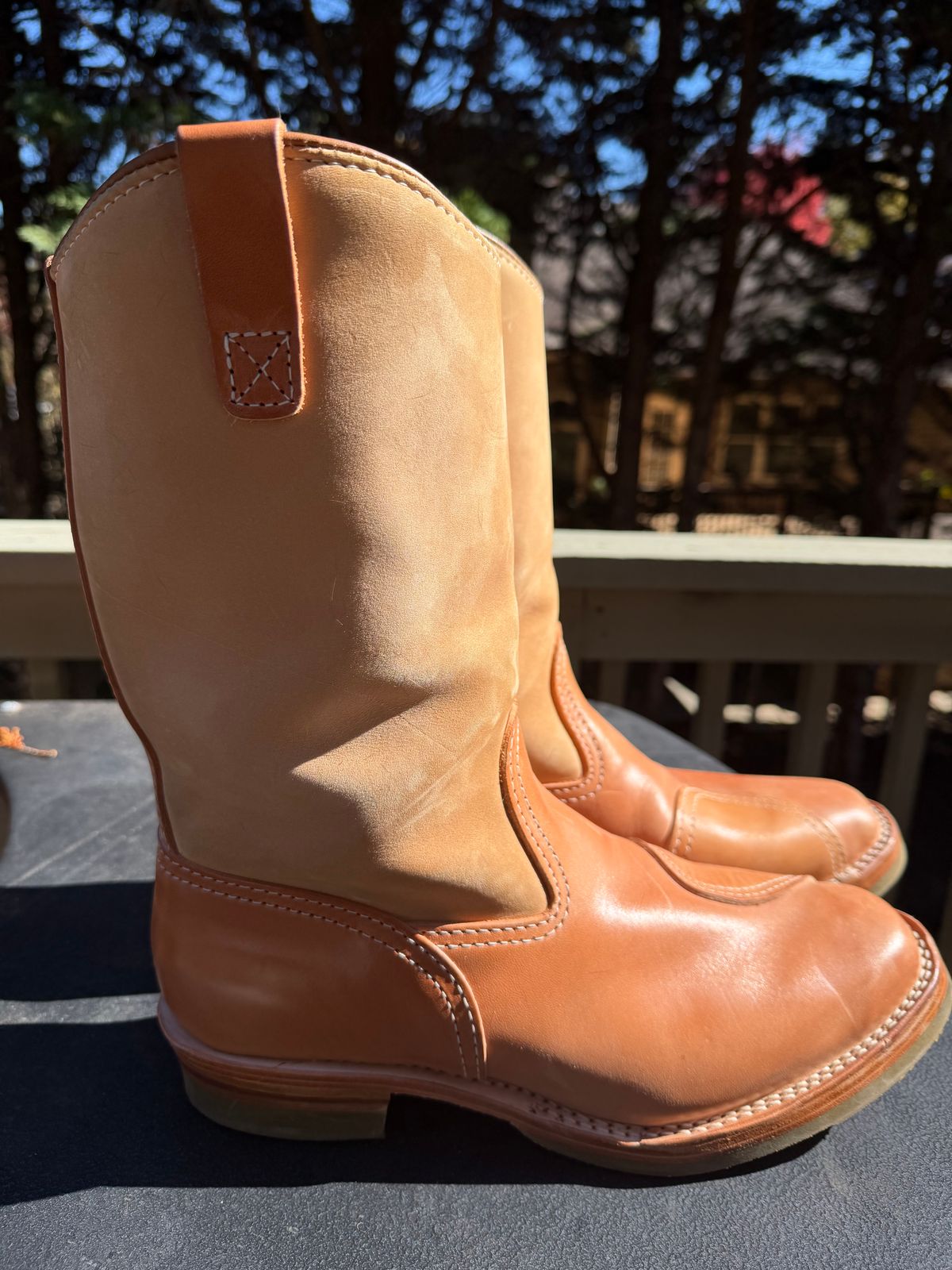 Photo by BigDawg308 on November 4, 2025 of the Wesco Morrison in Maryam Natural Horsebutt & Seidel Burlap.