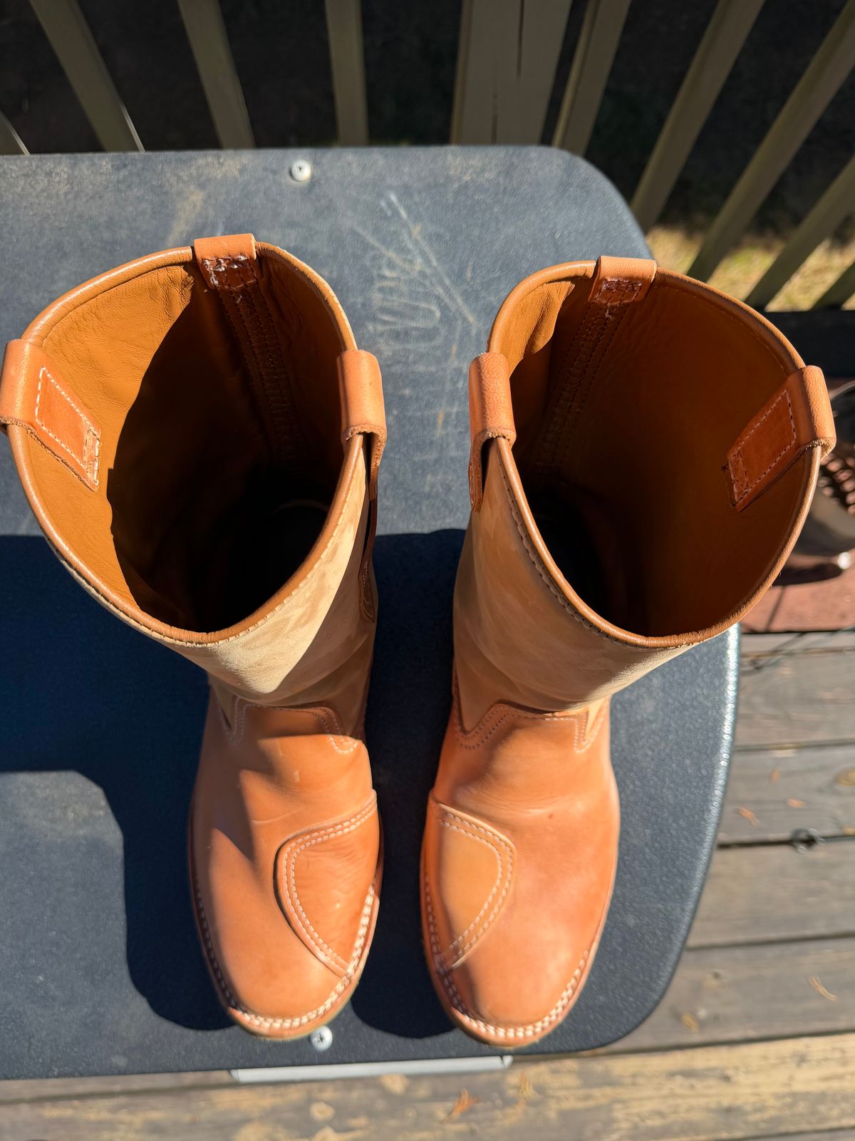 Photo by BigDawg308 on November 4, 2025 of the Wesco Morrison in Maryam Natural Horsebutt & Seidel Burlap.