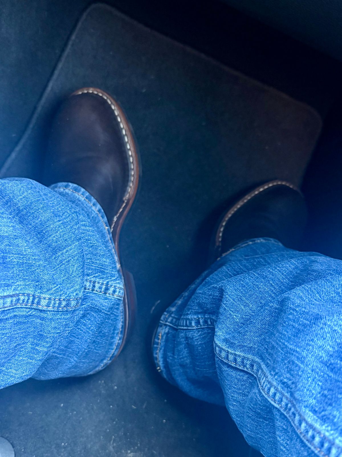 Photo by BigDawg308 on October 23, 2025 of the White's x Harley Davidson Stockman Pull-On in Horween Overdyed Brown Chromexcel.