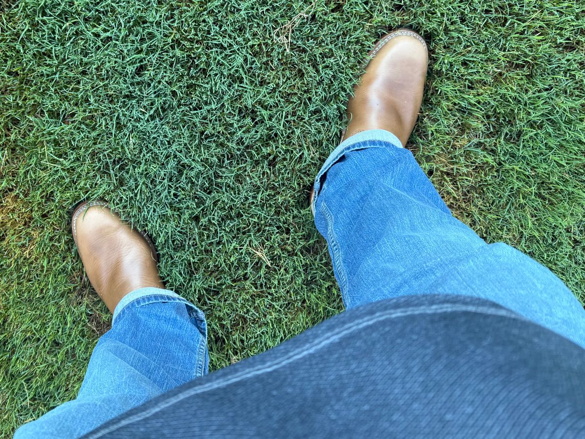 Photo by BigDawg308 on June 24, 2025 of the Wesco Mister Lou in Horween Natural Chromexcel.