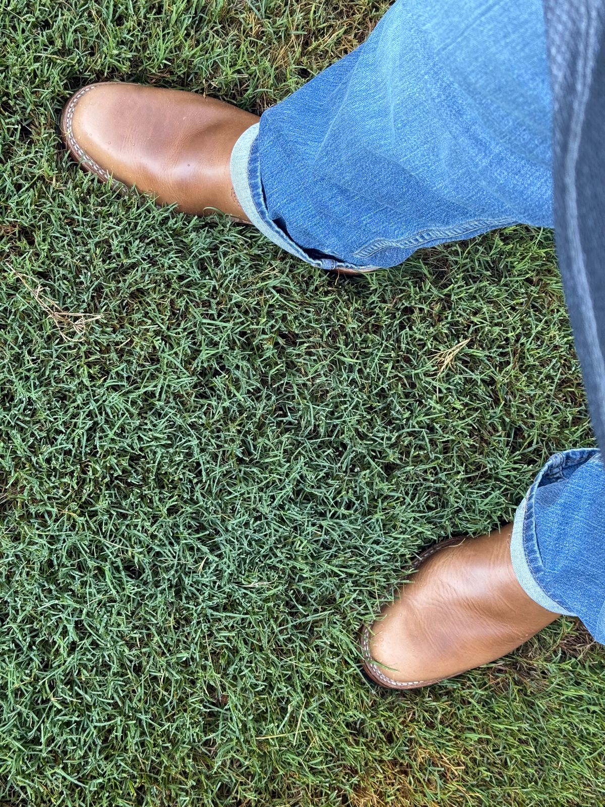 Photo by BigDawg308 on June 24, 2025 of the Wesco Mister Lou in Horween Natural Chromexcel.
