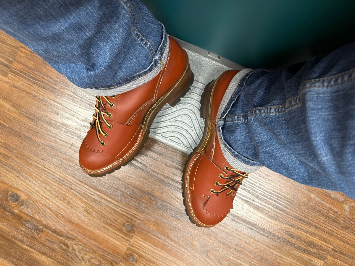 Photo by BigDawg308 on June 9, 2025 of the Wesco Highliner in Seidel Red Dog Oil Tan.
