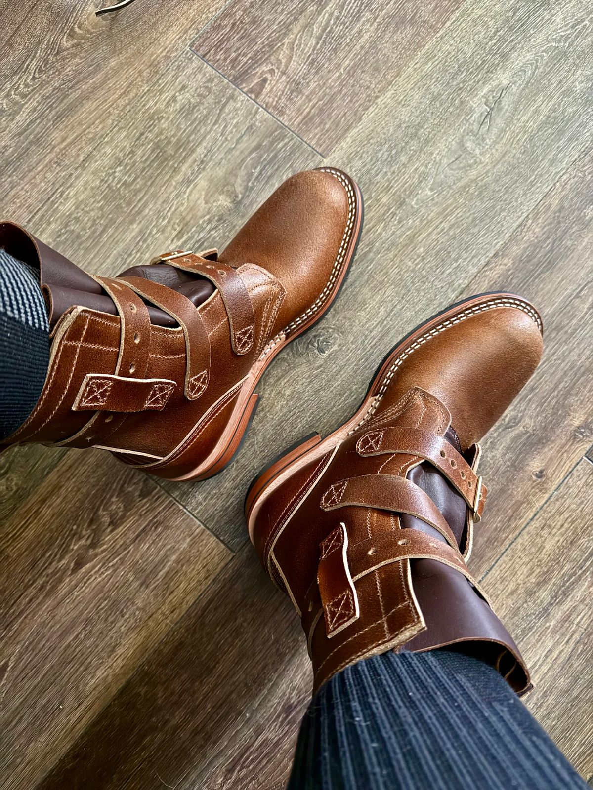 Photo by BigDawg308 on April 30, 2025 of the Nicks Heritage TankerPro in Horween Ember Waxed Flesh.