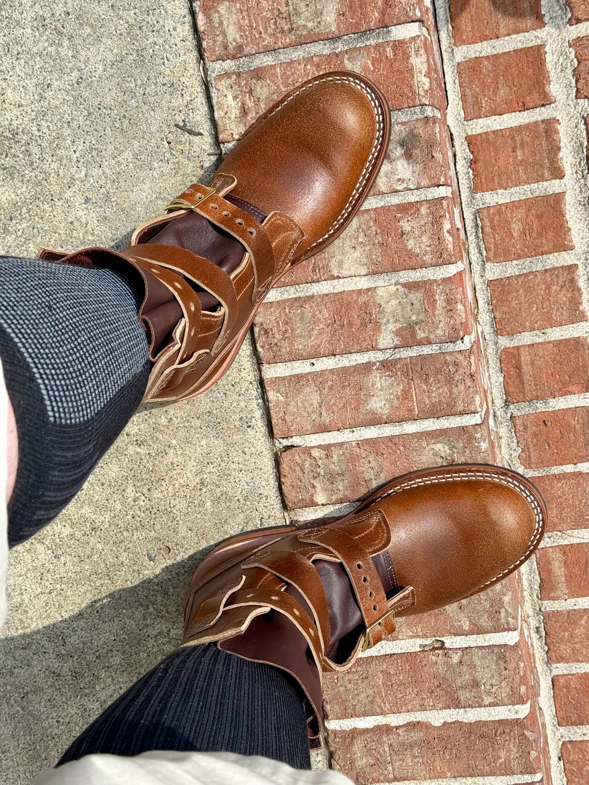 Photo by BigDawg308 on April 30, 2025 of the Nicks Heritage TankerPro in Horween Ember Waxed Flesh.