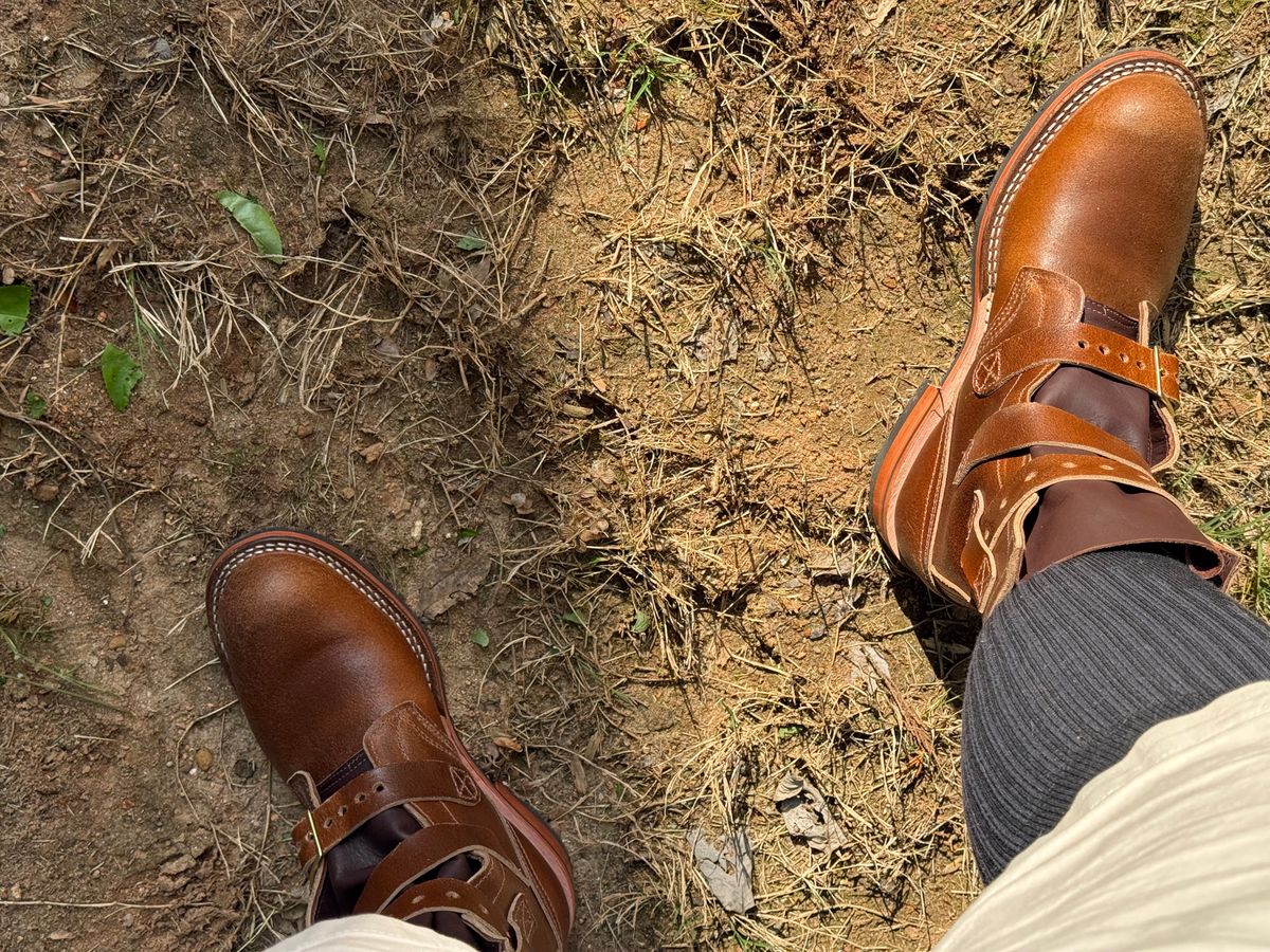 Photo by BigDawg308 on April 30, 2025 of the Nicks Heritage TankerPro in Horween Ember Waxed Flesh.