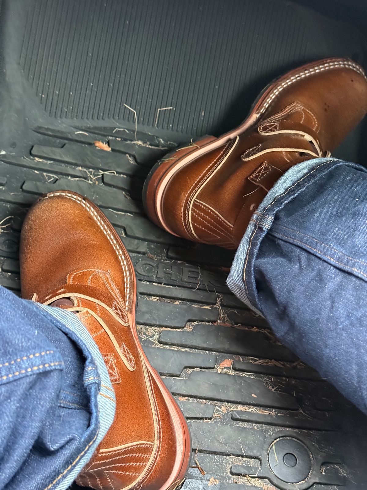 Photo by BigDawg308 on May 1, 2025 of the Nicks Heritage TankerPro in Horween Ember Waxed Flesh.