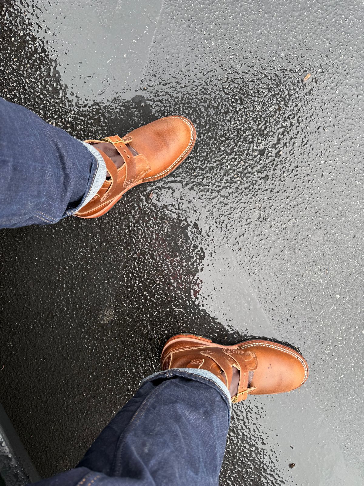 Photo by BigDawg308 on May 1, 2025 of the Nicks Heritage TankerPro in Horween Ember Waxed Flesh.