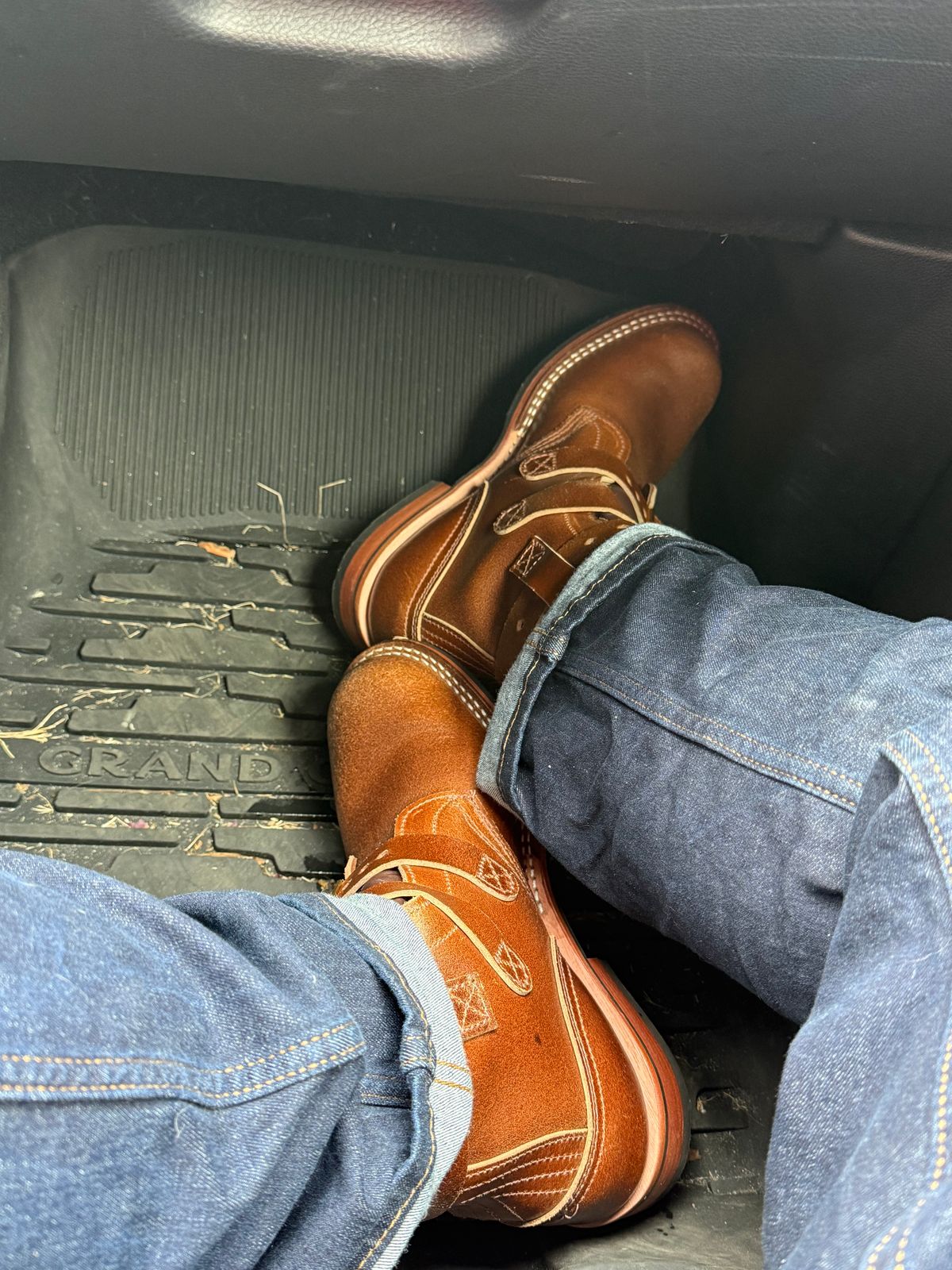 Photo by BigDawg308 on May 1, 2025 of the Nicks Heritage TankerPro in Horween Ember Waxed Flesh.