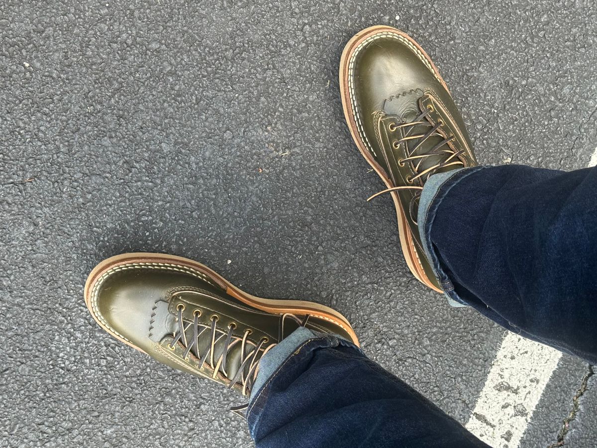 Photo by BigDawg308 on June 4, 2025 of the White's C350LTT-CS in Horween Greener Pastures Dublin.