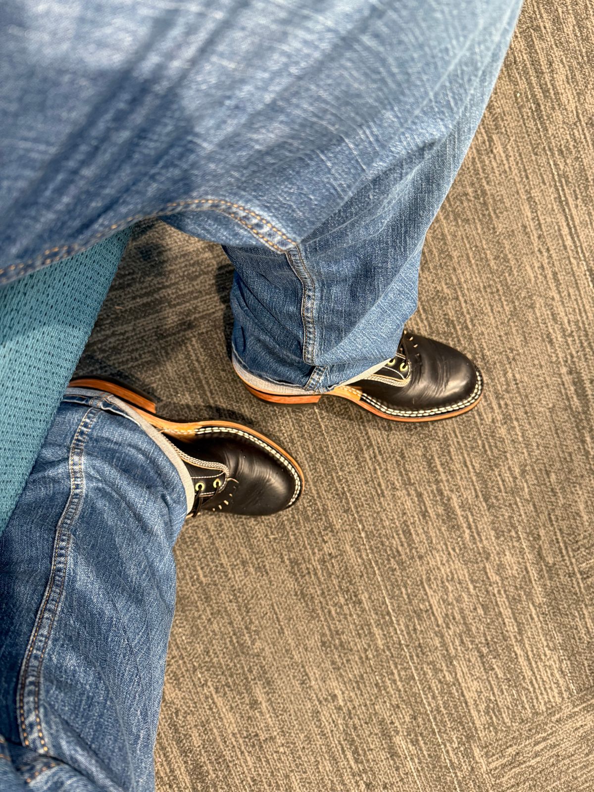 Photo by BigDawg308 on June 10, 2025 of the Frank's Boots Wilson in Horween Black Chromexcel.