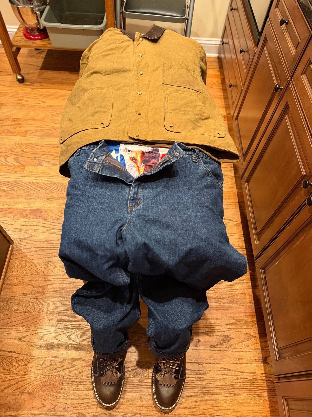 Photo by BigDawg308 on October 1, 2025 of the Frank's Boots FD1 LTT MTO in Horween Cinnamon Waxed Flesh & Horween Natural Waxed Flesh & Horween Black Waxed Flesh.