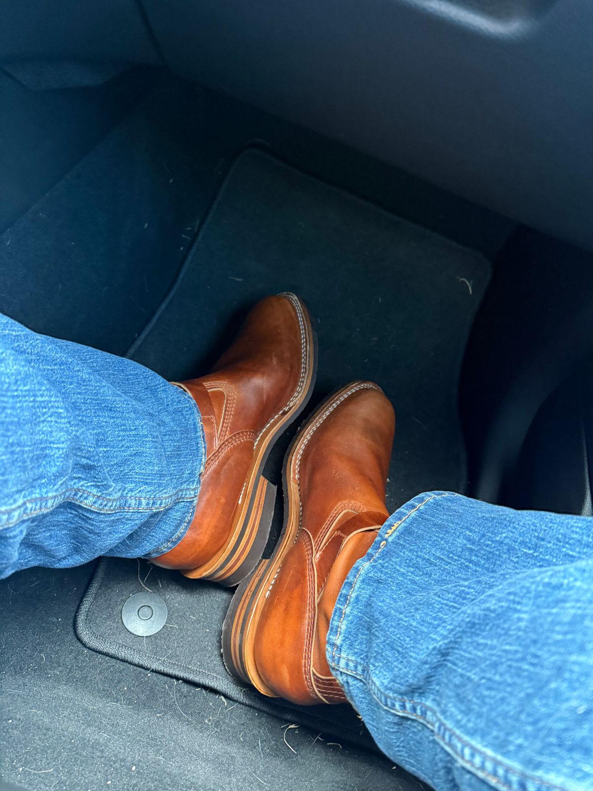 Photo by BigDawg308 on August 16, 2025 of the Wesco Boss Engineer Boot in Seidel British Tan Domain.