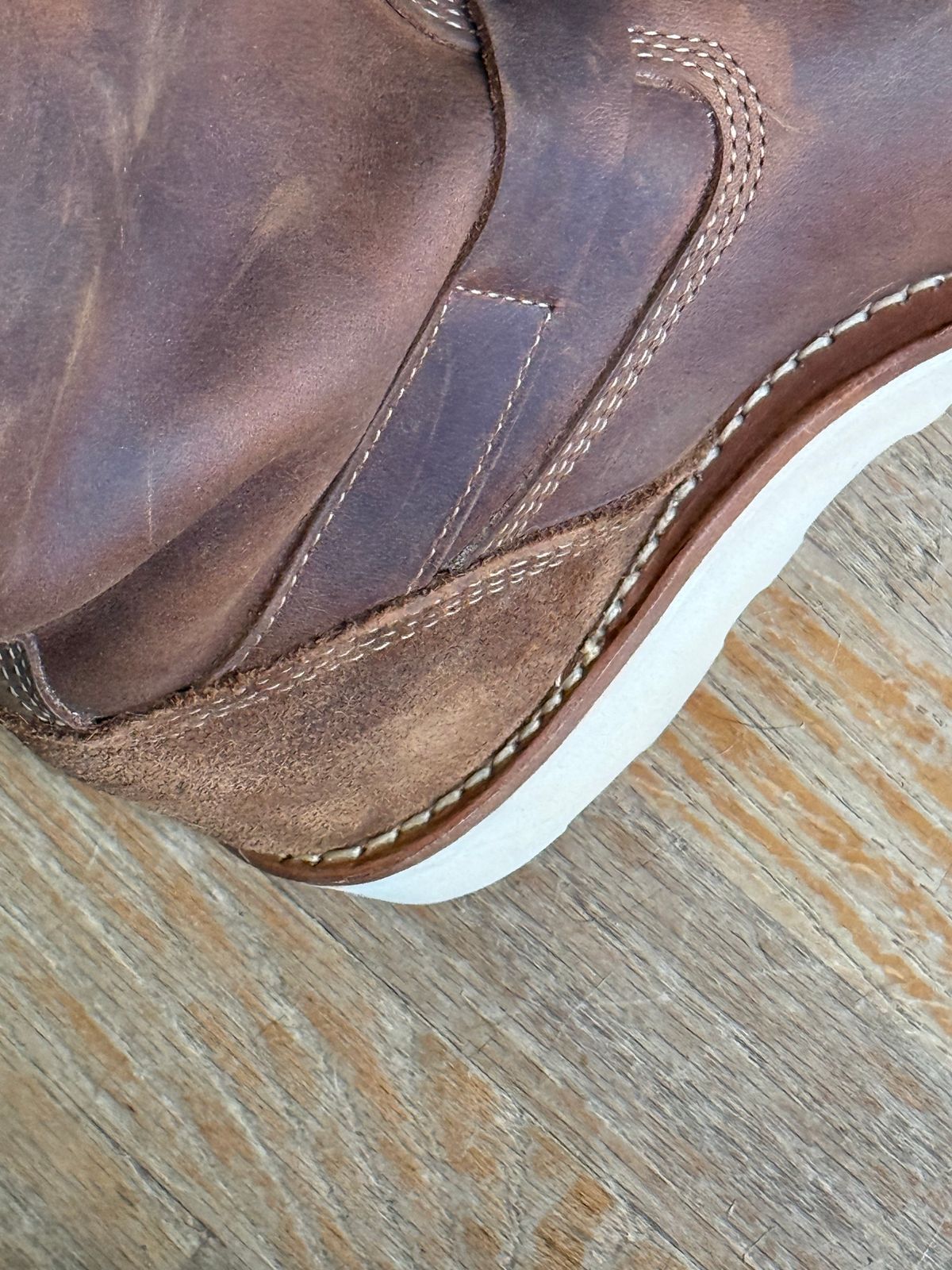Photo by BigDawg308 on August 31, 2025 of the White's Cykel in Seidel Distressed Smooth & Seidel Distressed Roughout.