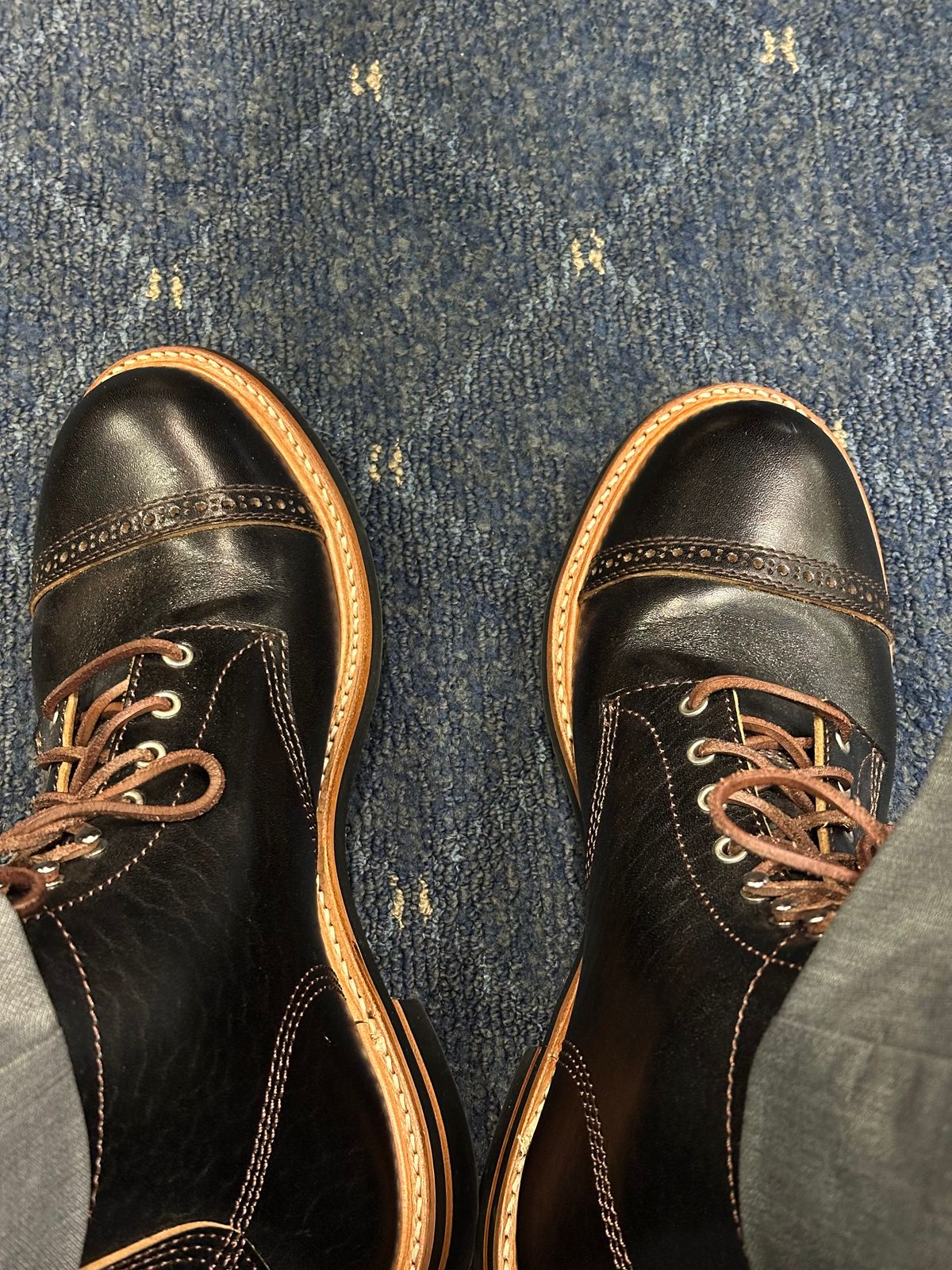 Photo by PMap on June 16, 2026 of the John Lofgren Combat Boots in Shinki Hikaku Horsebutt.