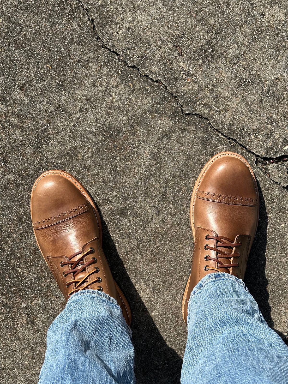 Photo by PMap on July 11, 2026 of the Oak Street Bootmakers Trench Boot in Horween Natural Chromexcel.