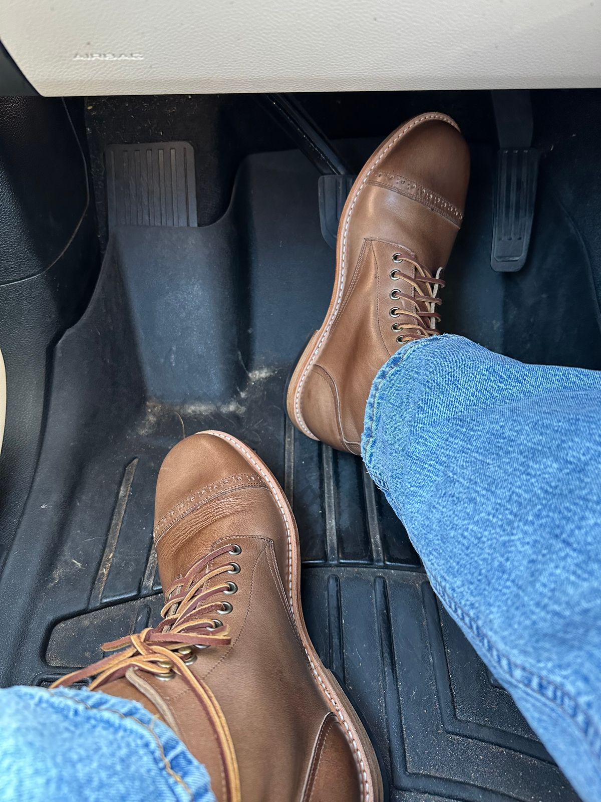 Photo by PMap on July 11, 2026 of the Oak Street Bootmakers Trench Boot in Horween Natural Chromexcel.