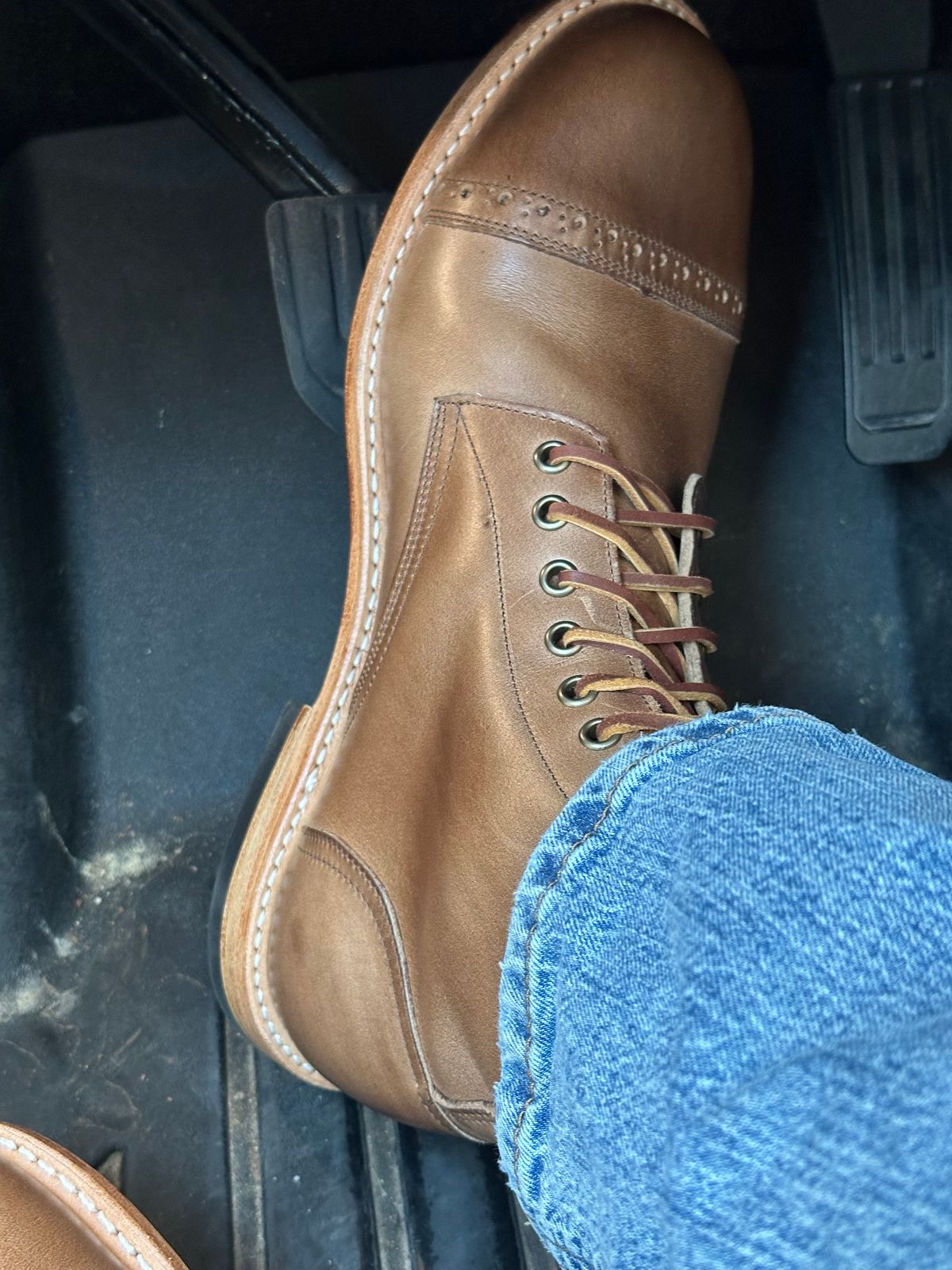 Photo by PMap on July 11, 2026 of the Oak Street Bootmakers Trench Boot in Horween Natural Chromexcel.