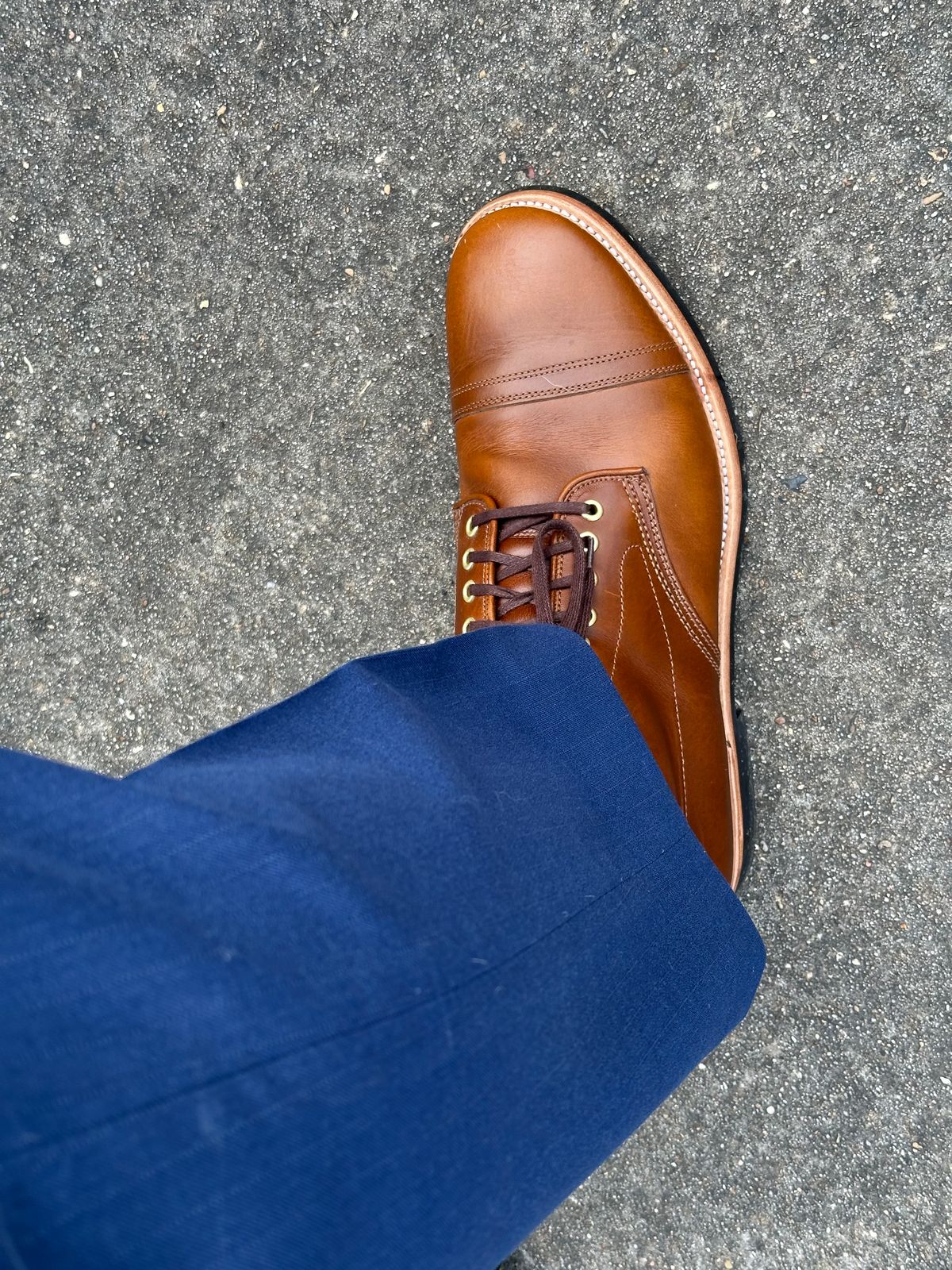 Photo by PMap on June 22, 2026 of the Hambleton The Officer in Horween Napa Excel.