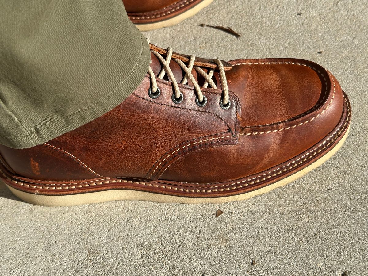 Photo by PMap on June 30, 2026 of the Red Wing 1907 in S.B. Foot Copper Rough and Tough.