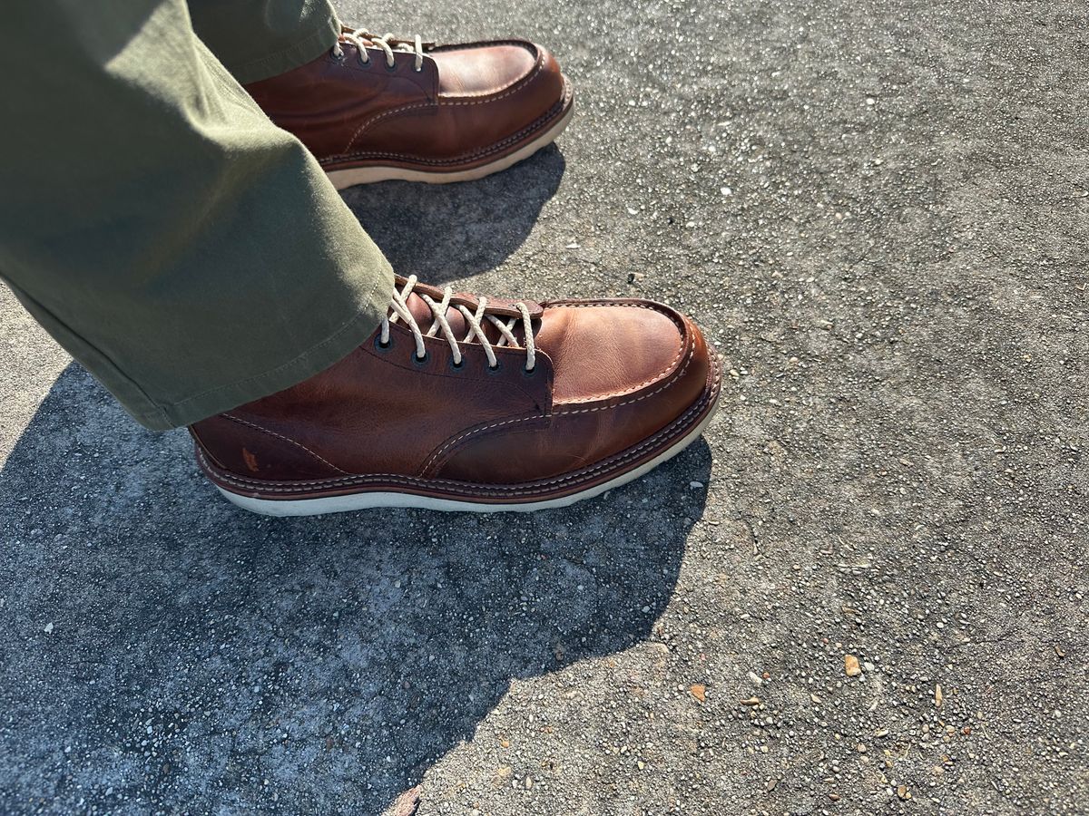 Photo by PMap on June 30, 2026 of the Red Wing 1907 in S.B. Foot Copper Rough and Tough.