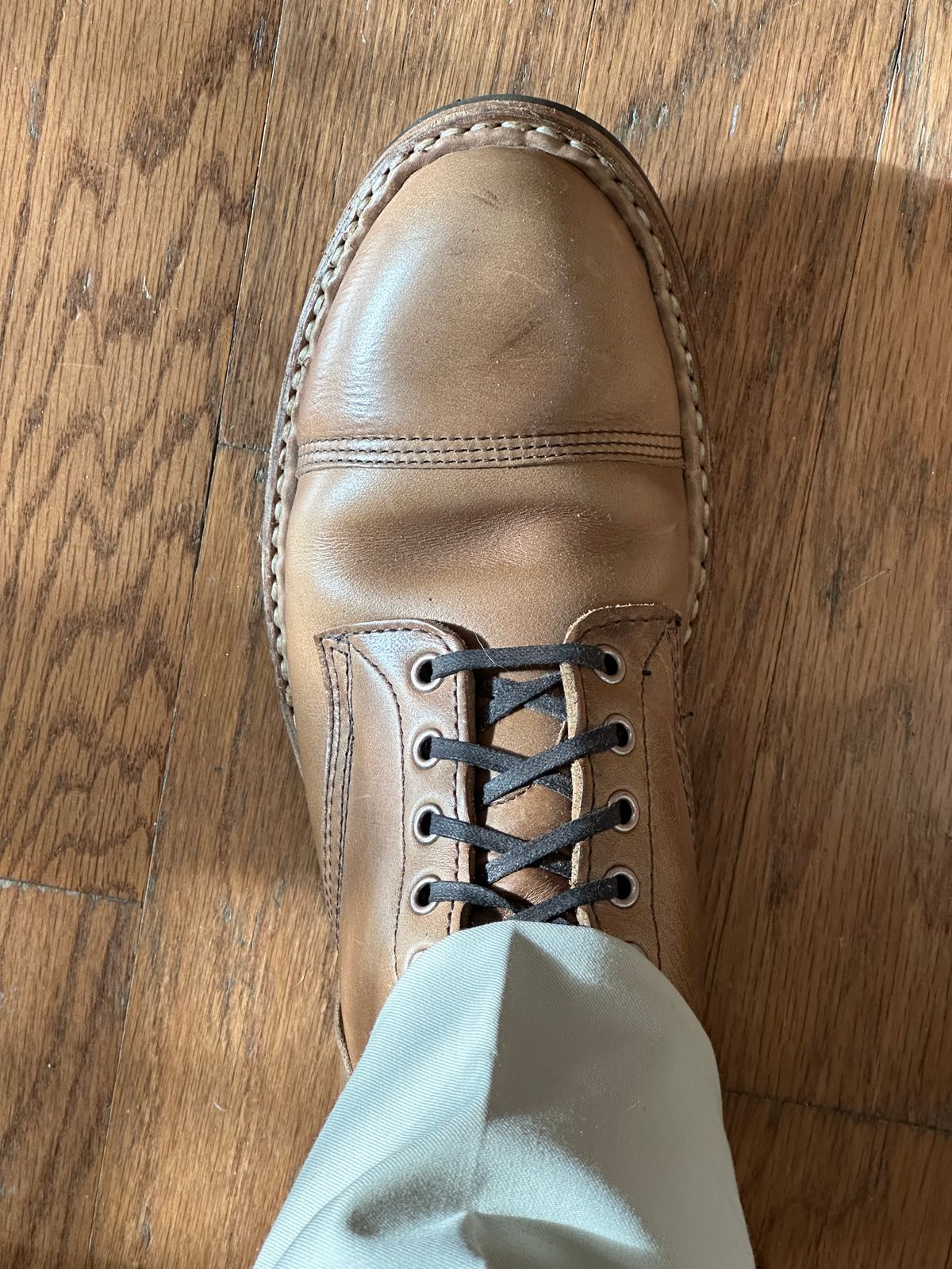 Photo by PMap on June 23, 2026 of the White's MPM1 in Horween Natural Chromexcel.