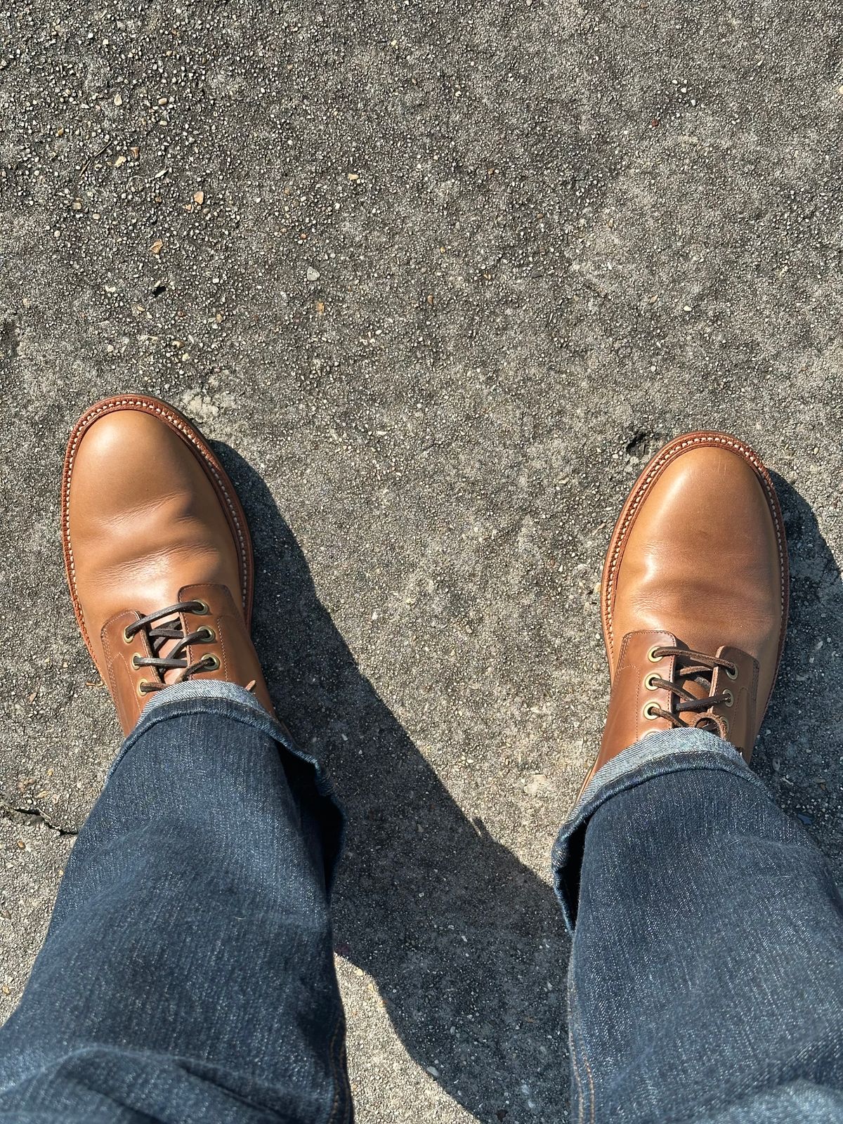 Photo by PMap on July 3, 2026 of the Grant Stone Diesel Boot in Horween Dune Chromexcel.
