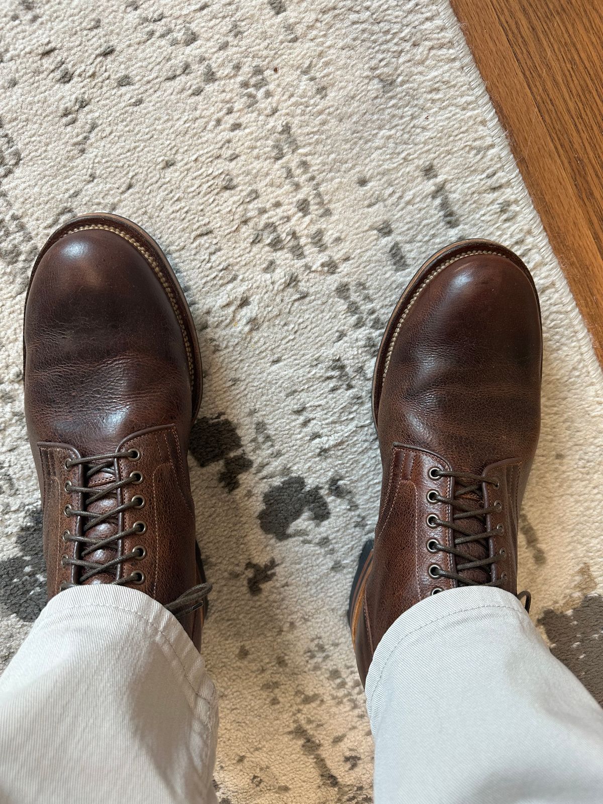 Photo by PMap on July 1, 2026 of the Viberg Service Boot in Whiskey Kudo.
