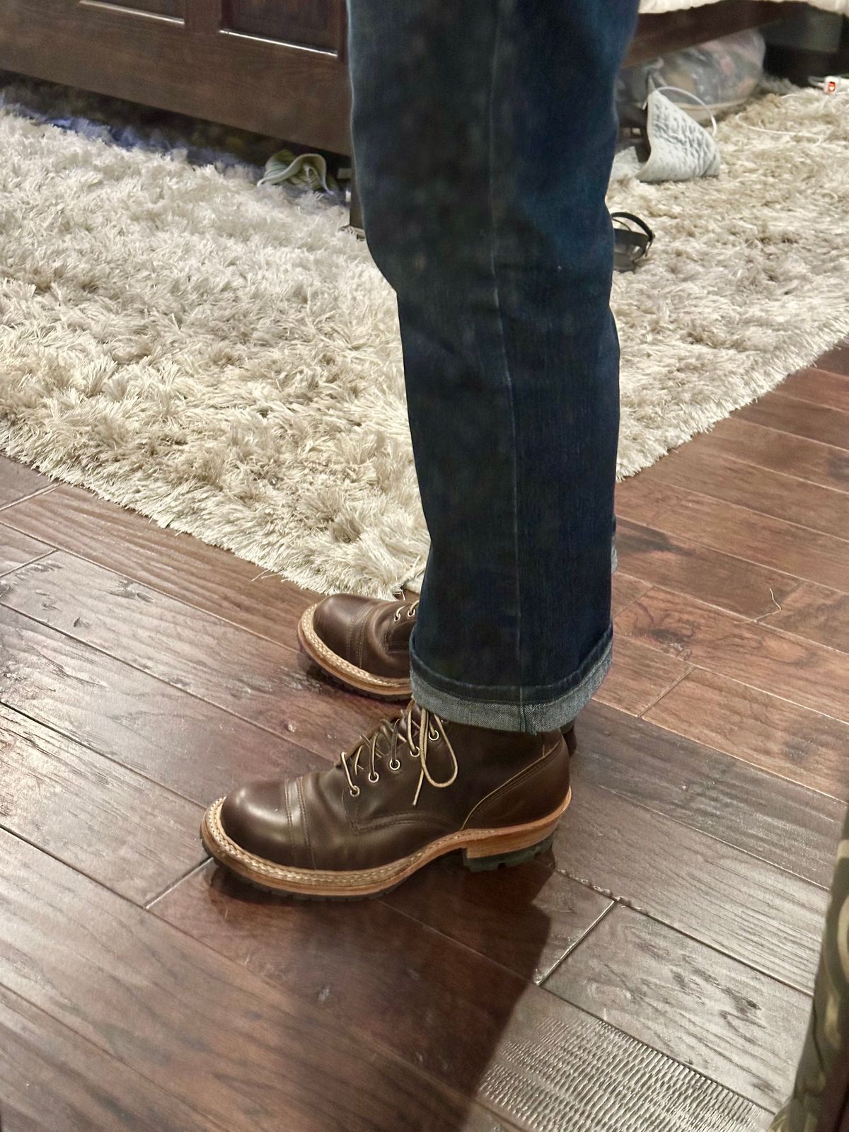 Photo by PMap on June 18, 2026 of the White's 350 Logger in Horween Brown Chromexcel.