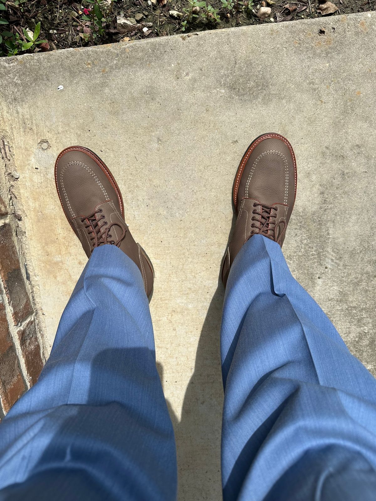 Photo by PMap on June 17, 2026 of the Alden Indy Boot in Clay Tumbled Nubuck.
