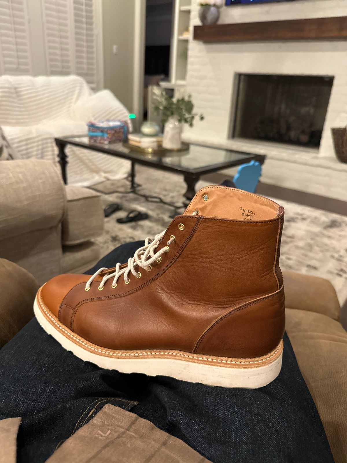 Photo by PMap on June 1, 2026 of the Tricker's x Division Road Super Monkey Boot in Tempesti Cuoio And Ambra Elbamatt.