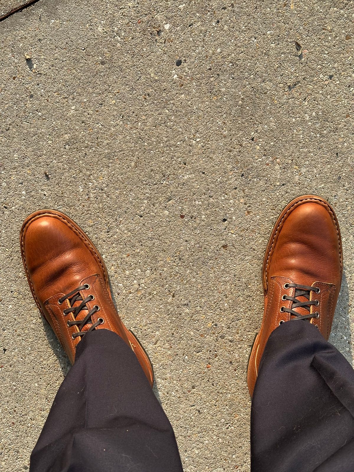 Photo by PMap on June 25, 2026 of the White's MP-Sherman Plain Toe in Gallun Whiskey Shrunken Calf.