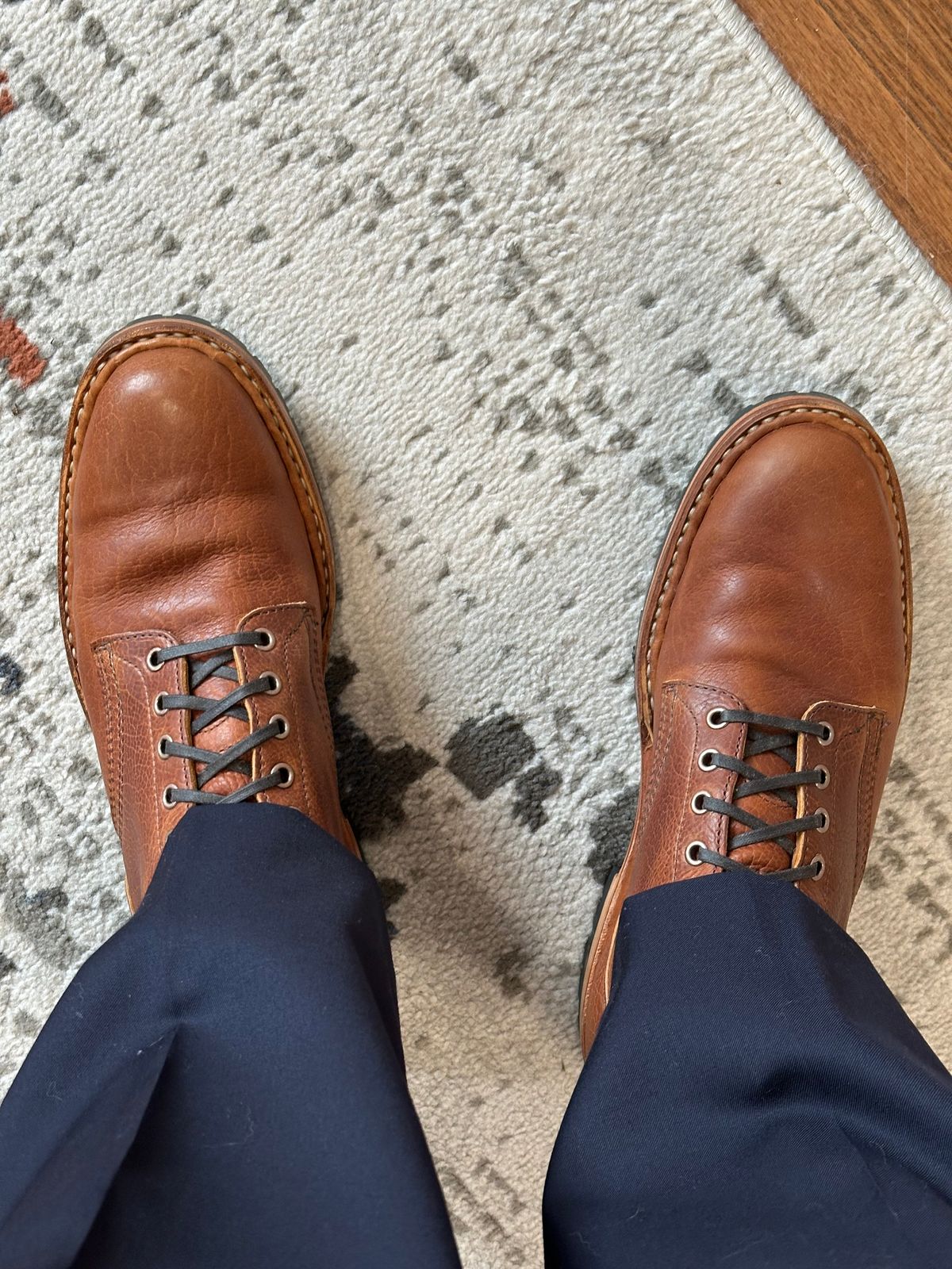 Photo by PMap on June 25, 2026 of the White's MP-Sherman Plain Toe in Gallun Whiskey Shrunken Calf.