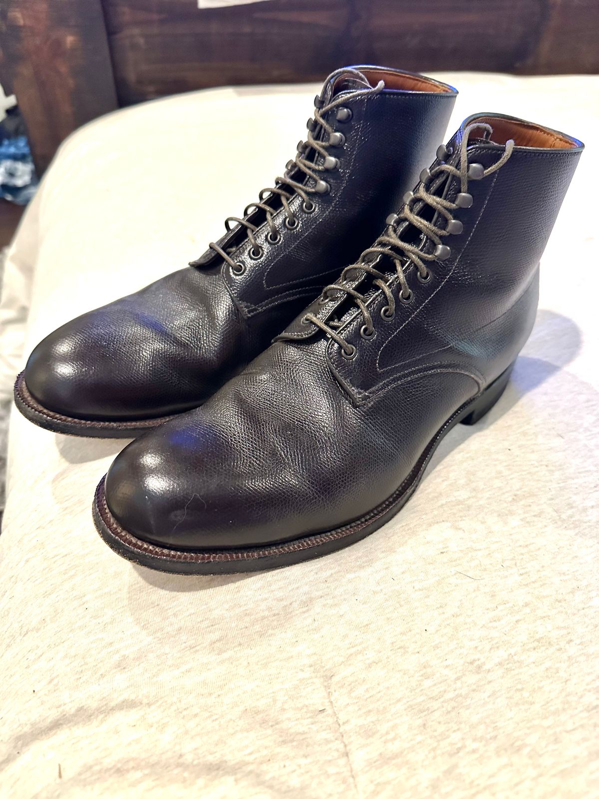 Photo by PMap on July 6, 2026 of the Viberg Navvy Boot in Malt Alpine Calf.