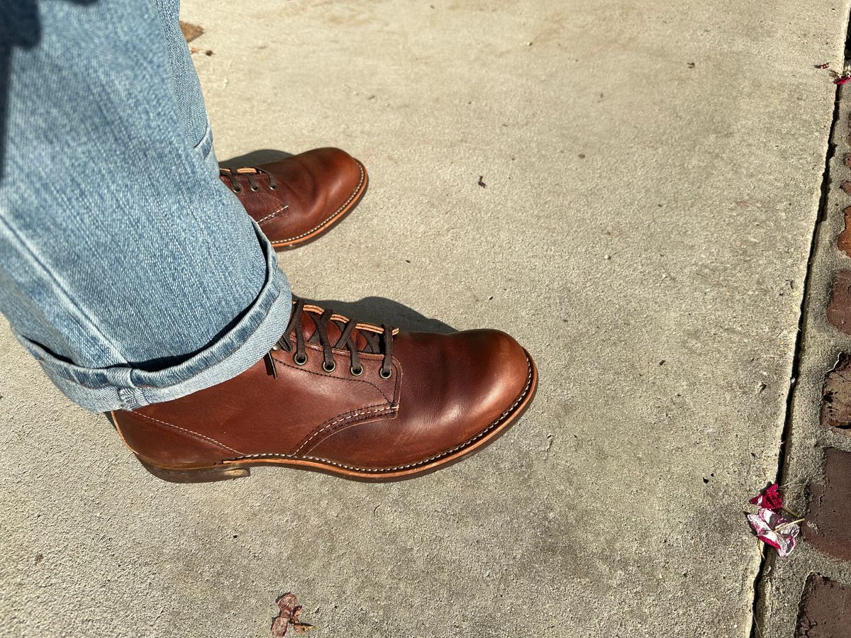 Photo by PMap on June 26, 2026 of the Red Wing Blacksmith in S.B. Foot Briar Oil Slick.
