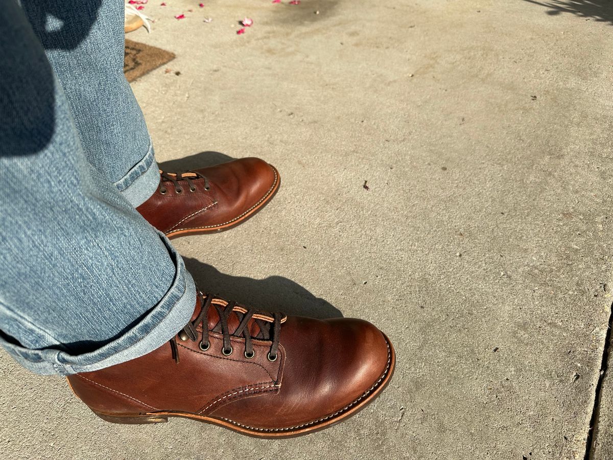 Photo by PMap on June 26, 2026 of the Red Wing Blacksmith in S.B. Foot Briar Oil Slick.