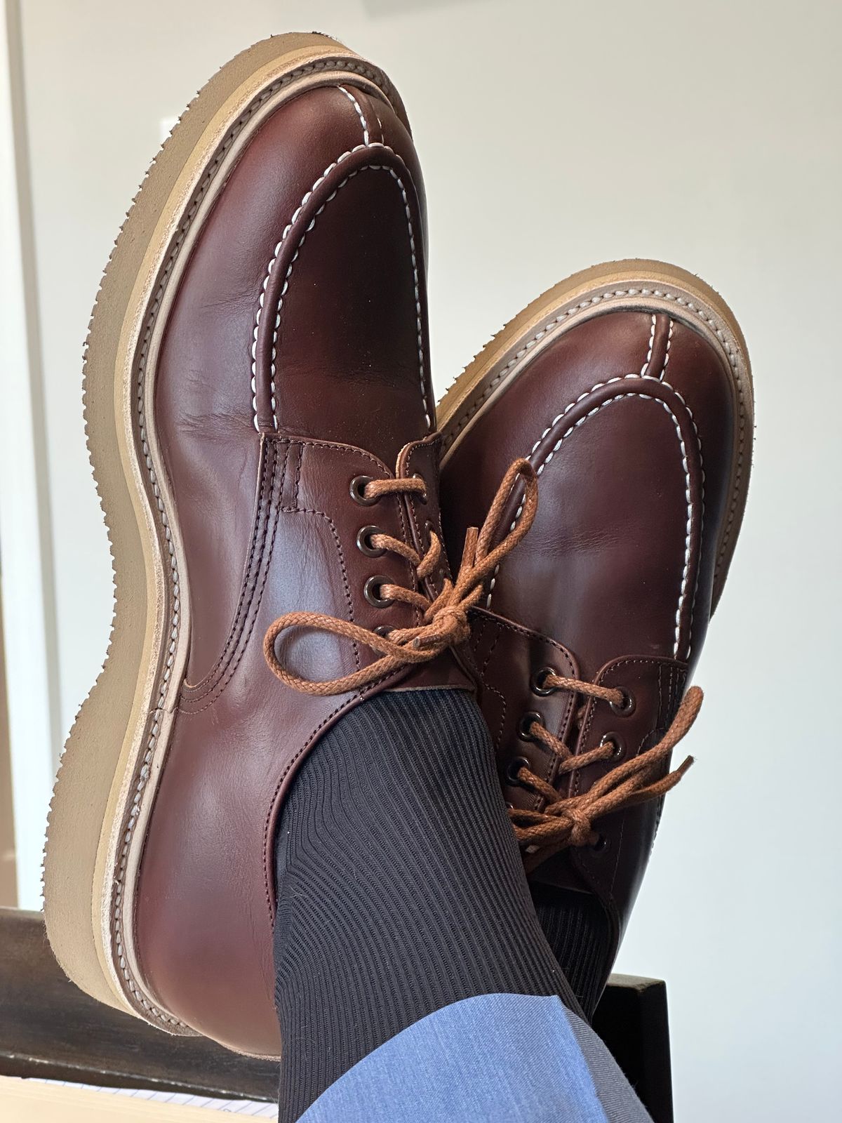 Photo by PMap on May 28, 2026 of the Tricker's Kilsby Derby in Horween Timber Chromexcel.