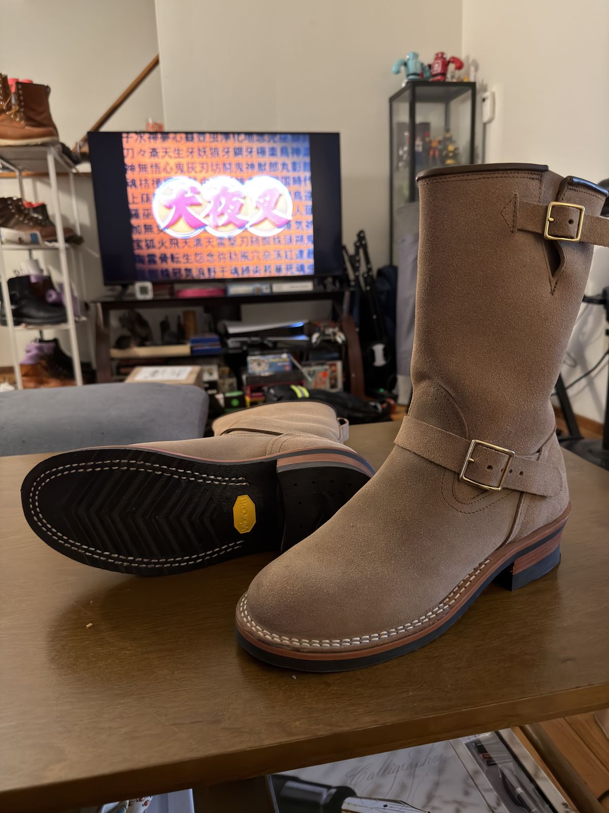 Photo by Kismetatron on March 31, 2026 of the Nicks Brakeman in Brown Chromexcel Roughout.