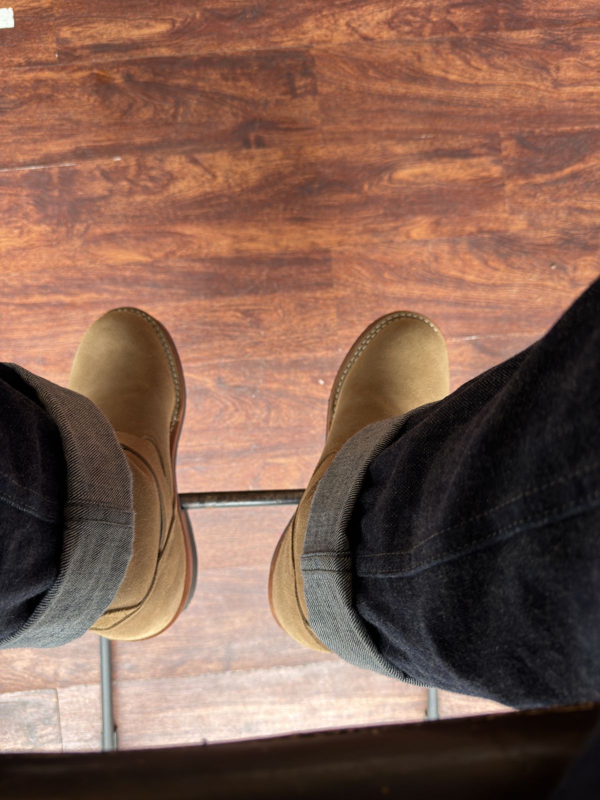 Photo by Kismetatron on March 31, 2026 of the Nicks Brakeman in Brown Chromexcel Roughout.