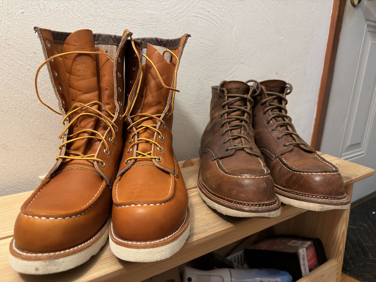 Photo by Kismetatron on October 25, 2025 of the Red Wing 877 in S.B. Foot Oro Legacy.